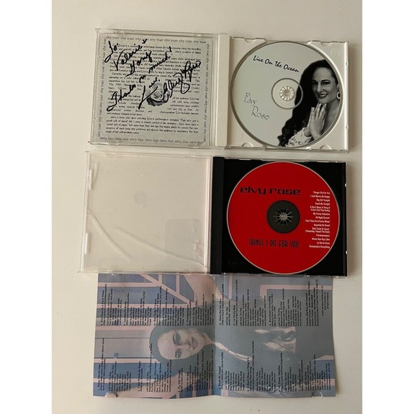 Elvy Rose Things I Do For You / Live On The Ocean CDs AUTOGRAPHED Play Tested - Picture 6 of 6